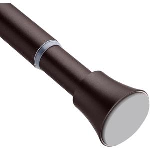 Bronze Shower Curtain Rod - Tension Curtain Rod for Window or Bathroom Adjustable 32 to 78 inch Spring Tension Shower Rod No Drilling Non Slip, Matte Bronze