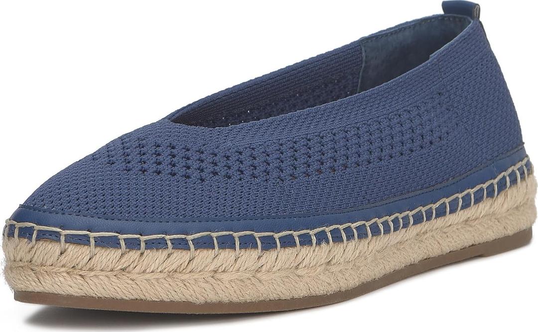 Lucky Brand Women's Orena Flat Sandal (10, Chambray Knit)