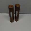 AIM & GGKK Wood Wall Vase for Flowers Set of 2, Wall Mounted Wooden Planters Holder for Indoor Plants, Bedroom Living Room Bathroom Kitchen Modern Decor (Brown)