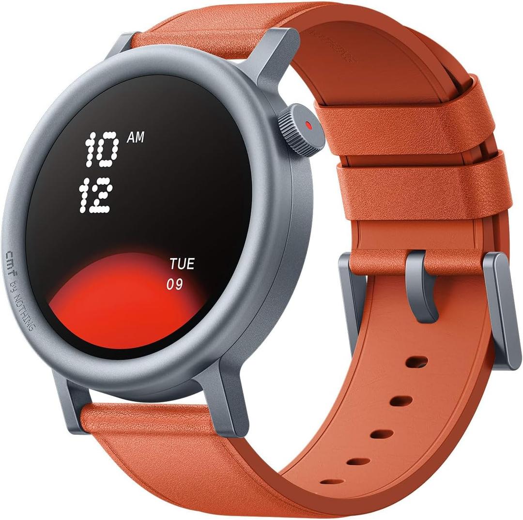 CMF Watch Pro 2 Smartwatch for Men Women, Fitness Tracker with Heart Rate, SPO Monitoring,120 Sports Model, Bluetooth Calls with AI Noise Reduction, IP68 Waterproof with GPS for Android iOS Orange