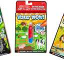 Melissa & Doug On the Go Water Wow! Reusable Color with Water Activity Pad 3-Pack, Jungle, Safari, Farm - FSC Certified