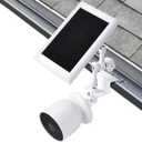 wochel 2-in-1 Gutter Mount for Google Nest Cam Outdoor (Battery) Camera and Solar Panel, 360 Adjustable Mounting Bracket for Solar Panel, Perfect View Angle and Easy to Install