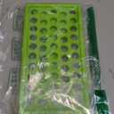 Juland Lip Balm Filling Tray with Scraper & Spatula 1 Set, 50-Cavity Mold for DIY Lip Balm and Lipstick, BPA-Free, Green