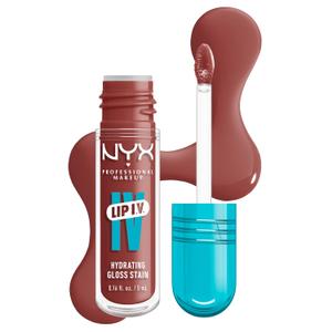 NYX PROFESSIONAL MAKEUP Lip IV Hydrating Glossy Lip Stain with 12HR Hydration  Drippin In Rose (Pink)