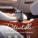 LISEN Retractable Car Charger, Gifts for Him Her, Cars Adapter USB C Fast Charger, Car Accessories Gadgets for Men Women Travel Essentials Gift for iPhone 17e 16 15 14 13 12 Pro Max, Samsung S26 S25 (Grey)