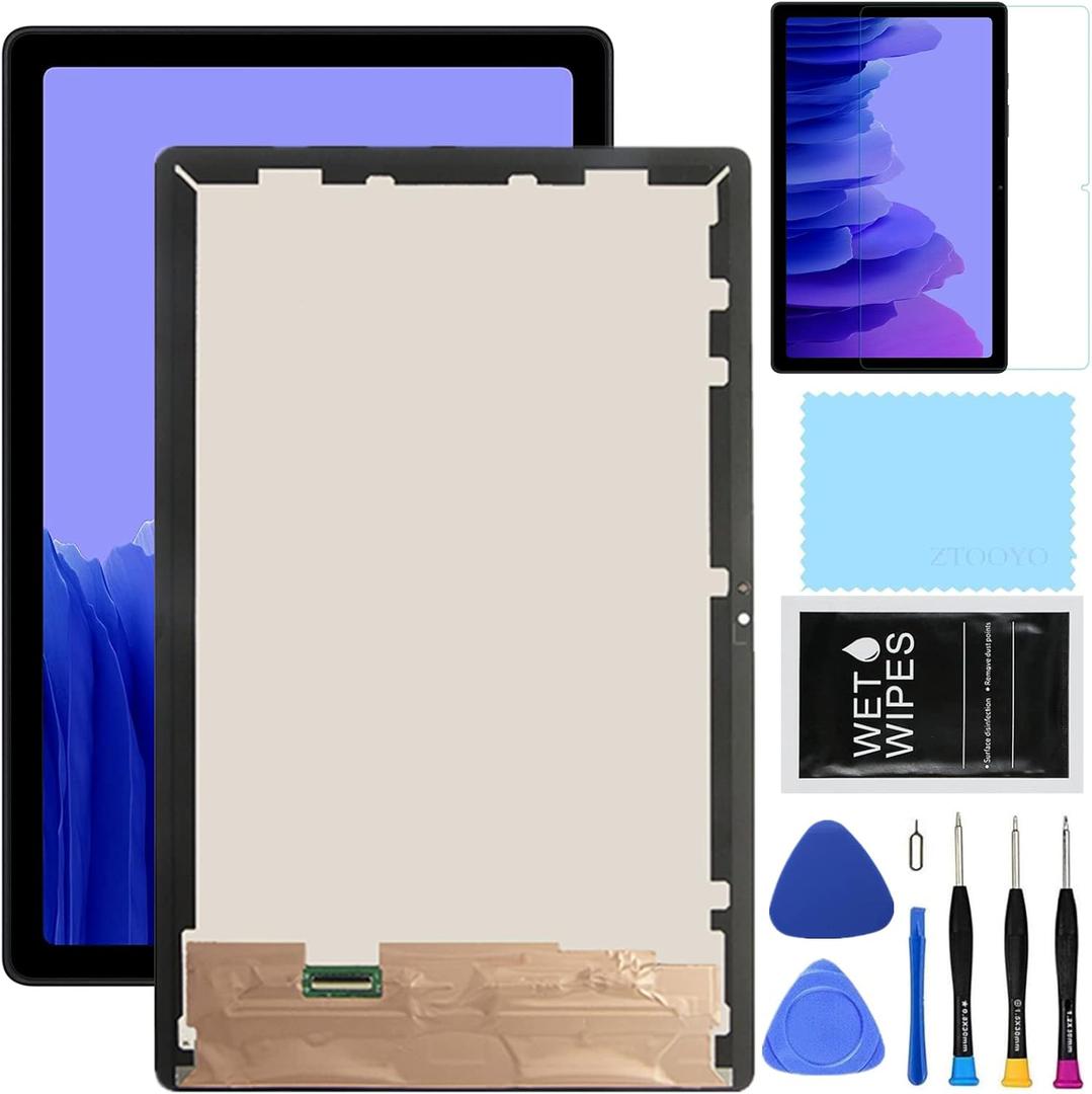 for Samsung Galaxy Tablet A7 Screen Replacement for Samsung Tab a7 2020 Screen Replacement kit SM-T500 T505 LCD Display Digitizer Touch Screen Assembly 10.4 inch Black