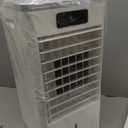 Portable Evaporative Air Cooler, Quiet Windowless Swamp Cooler with 4 Ice Packs, 2 Gallon Water Tank, Remote Control, 4 Modes & 3 Speeds, Oscillating Cooling Fan for Bedroom, Living Room and Office, 22'*12'*11'