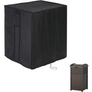 Outdoor Trash Can Cover for Suncast 33 Gallon Hideaway Resin Trash Can,Outside Waterproof Trash Can Cover - 17 x 16.5 x 32 Inch (Fit Suncast 33 Gallon Trash Can- 17 x 16.5 x 32 Inch)