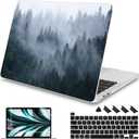 Mektron for MacBook Pro 16 inch Case A2141 Release 2019 2020, Soft-Touch Plastic Hard Case Cover 16-inch Pro Retina Display with Touch Bar fits Touch ID, Fir Forest