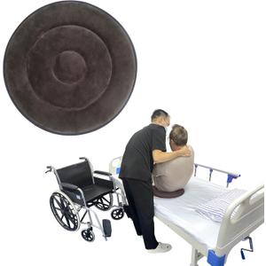Swivel Seat Cushion 360 Degree Rotating Seat Cushion Light Weight Portable Pivot Disc Pad for Elderly, Swivel Car Seat Easy Turning from Bed to Wheelchair or Chair (50cmX50cm-Gray)