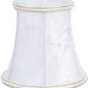 Sewroro Cloth Lamp Shade, Bell Shape Lampshade Fabric Light Cover for Household Lamps 4.72X4.72X4.33Inch (White)
