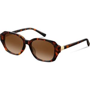 Retro Polarized Hexagon Sunglasses Womens - Trendy Cat Eye Sun Glasses Lightweight 90s Shades with UV Protection