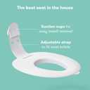 Frida Baby Drop Down Potty Seat, Potty Training Seat for Toddlers, Attaches Securely to Adult Toilet, Flips Up or Stays Down for Kid Ready Access, Easy to Clean, Secure, Stable & Easy to Install