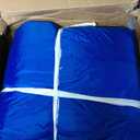 Colorful Rainbow Kids Inflatable Bounce Castle with 50 Ocean Balls & 735W Blower