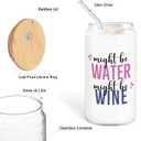 Wine glasses cup Gifts for Cocktail Lovers, Funny Might Be Wine Tumbler Gifts For Women 14oz,Tequila Lime drinking jar for Cocktail Lovers