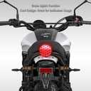 4PCS Motorcycle Turning Indicators Flowing LED Turn Signal Lights 12V 12 LEDs Bulbs for Motorbike Scooter Quad Cruiser Off Road, Amber Yellow