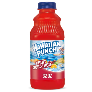 Hawaiian Punch Fruit Juicy Red Fruit Juice Drink, 32 Fl Oz Bottle (Pack Of 12), Caffeine-Free, Carbonation-Free, Gluten-Free, Excellent Source Of Vitamin C, Less Than 100 Calories, Best By 10/11/2026)