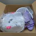 Infantino Music & Lights 3-in-1 Discovery Seat & Booster, Toddler Booster Seat for Dining Table or Kitchen Chair, Baby Activity Center & Snack Tray, Lavender