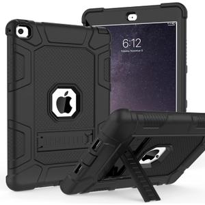 TIMISM Case for iPad Air 2nd Generation 2014, iPad Air 2 Case with Kickstand, 3 in 1 Heavy Duty Shockproof Hybrid Three Layer Protective Cover for iPad Air 2 A1566,A1567 (Black) TIMISM Case for iPad Air 2nd Generation 2014, iPad Air 2 Case with Kickstand, 3 in 1 Heavy Duty Shockproof Hybrid Three Layer Protective Cover for iPad Air 2 A1566,A1567 (Black)
