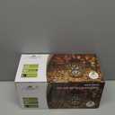 2 Pack Outdoor Solar Hanging Lantern Lights Metal LED Decorative Lamp for Garden Patio Courtyard Lawn and Table with Hollowed-Out Design (Bronze)