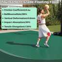 jxgzyy 20 PCS Basketball Court Tiles, 5/8 Inch Thick Portable Sport Outdoor Floor Tiles, Non Slip PP Interlocking Drainage Mat for Tennis Court Drain Pool Patio Porch, 13.38" x 13.38"
