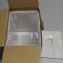 AMERICAN HOSPITAL SUPPLY Storage Container with Lid [Pack of 1]  Wall-Mount Acrylic Dispenser for Gloves, Face Masks, Hairnets | Clear Medical Organizer | 7.1" L x 5.5" W x 9.1" H