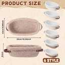 Gisafai 12 Set Banneton Bread Proofing Baskets Bulk 10 Inch Oval Cotton Rope Artisan Sourdough Bread Banneton Dough Proofing Bowls with Cloth Liners and Covers for Homemade Baking Bakery