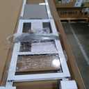 PetSafe 1-Piece Sliding Glass Pet Door for Dogs & Cats - Adjustable Height 91 7/16" to 96"- Large-Tall, White, No-Cut Install, Aluminum Patio Panel Insert, Great for Renters or Seasonal Installation