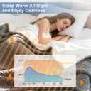 Heated Blanket Electric Blanket,Cozy Faux Rabbit Fur & Soft Flannel Warm Heater Throw Blanket with 5 Fast Heating Levels &10Hours Auto-Off Over-Heat Protection50" x 60" (Grey)