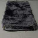 3x5 Fluffy Shag Light Grey Rug for Bedroom, Soft Fuzzy Plush Washable Non Slip Carpet, Comfy Shaggy Furry Small Area Rug for Living Room, Kids Baby Boys Girls Nursery Dorm, Tie-Dye Gray