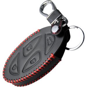 Handmade Stitching Leather Stitching Smart Remote Key Fob Cover for Hyundai Elantra N Sonata Hybrid Tucson Limited FWD Ioniq 6 Grandeur GN7 KONA 2023 2024 2025 95440-AA500 95440-BE060