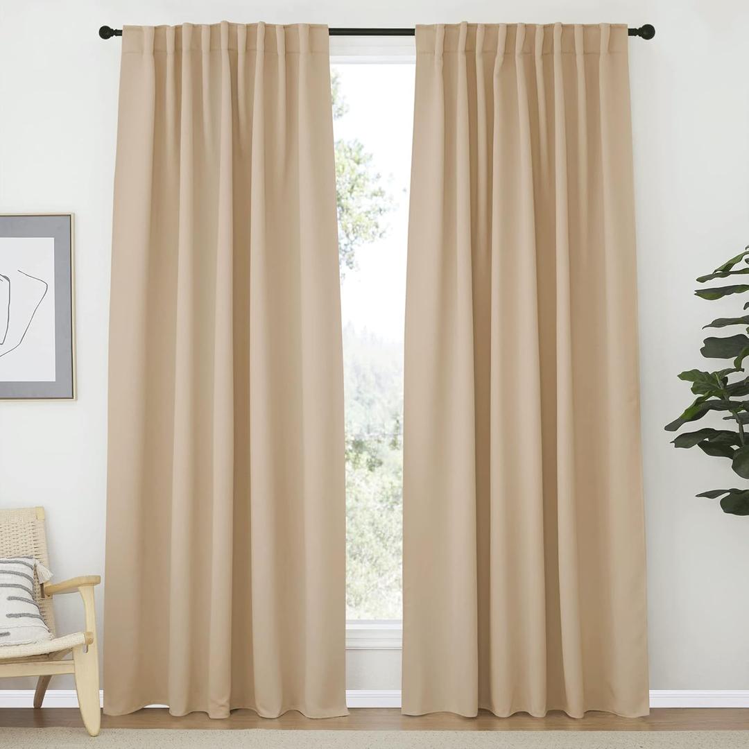 Curtains beige