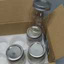 [4 Pack] 16 oz. Regular-Mouth Glass Mason Jars with Metal Airtight Lids and Bands for 1 Pint Canning, Preserving, & Meal Prep