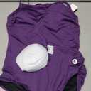 baleaf Women's Athletic Training Adjustable Strap One Piece Swimsuit (Purple, L)