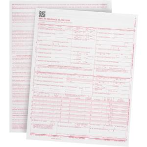 500 CMS 1500 Claim Forms, Current HCFA 02/2012 New Version Valid for HCFA 1500 Claim Forms 2024 and 2025, Line Up with Billing Software, Laser Compatible