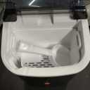 Nugget Ice Maker Countertop, 33LBS/24H, Self-Cleaning Portable Pebble Ice Machine with Soft Chewable Pellets Sonic Ice, Buscket and Scoop, for Home/Kitchen/RV/Party/Camping/Office, Black