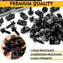 Upgraded 60 PCS 1/4" U-Nut Clips & Hex Head Body Bolts Kit, Automotive Fasteners (30 Sets)  Fender Bolts, Bumper Screws & Engine Splash Shield Hardware  Rust-Resistant Metal Clips & Bolts