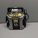 STANLEY J309 Portable Power Station Jump Starter 600 Peak Amp Battery Booster, 3.1A USB Ports, Battery Clamps