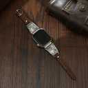 Leather strap compatible with IWatch 38/40/41/42/44/45/46/49mm with Bohemian turquoise inlaid Western retro ethnic retro style, suitable for iWatch series 11 10 9 8 7 6 5 4 3 2 1 SE Ultra 2/1