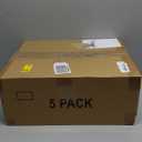 5 Pack Stackable Closet Storage Basket - Stackable Storage Bins, Multifunctional & Foldable Closet Organizer Waterproof, Wardrobe Cupboard Space-Saving Hat Storage Drawer Organizer, White