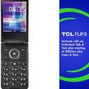 Tracfone| TCL FLIP 3 | Locked| 13GB | 1850mAh Battery |5MP Video Capable Camera| Stone Gray