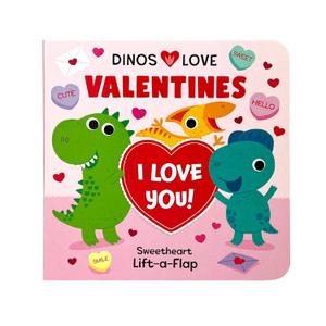 Dinos Love Valentines: A Valentine's Day Holiday Lift-a-Flap Board Book for Babies and Toddler
