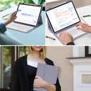 FARYODI Keyboard Case for iPad Pro 13-inch (M4, 2024), Magnetic Detachable Wireless Bluetooth Keyboard, Slim Folio Cover with Pencil Holder for New iPad Pro 13 inch, Auto Sleep/Wake-Lavender