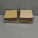 50 Pack Unfinished Wood Squares 4"x4"x1/8" Blank Thin Basswood Sheets for Laser Project Crafts