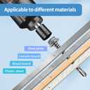 (185PCS)#8x1 Self Drilling Screws, 410 Stainless Steel Hex Washer Head Sheet Metal Screws Self Tapping Screw for Metal, Wood & Tough Materials TEK Screw, Rust-Resistant Fasteners