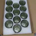 24 Pcs Green Glass Votive Candle Holders, Tealight Candle Holders for Table Centerpieces, Vintage Candle Holder Bulk, Boho Wedding, Home, Bridal Shower, Birthday Party Table Decor (Green)