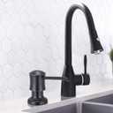 SAMODRA Sink Soap Dispenser for Kitchen Oil Rubbed Bronze Dish Lotion Dispenser 12 OZ Bottle Built in Design Refill from The Top