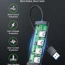 Acer USB Hub 4 Ports, Multiple USB 3.0 Hub, USBA Splitter for Laptop with Type C Power Port, Extender for A Port Laptop, PC, Desktop and More (2ft)