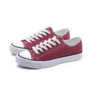 ANTLULU Womens Canvas Shoes Low Top and Lace up Fashion Casual Sneakers Black and White Classic, 8/39