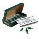 Green Cartridges, 20pcs Japanese Steel Tattoo Needle Cartridges (15 Curved Magnum Bugpin - 1015 CM BP)